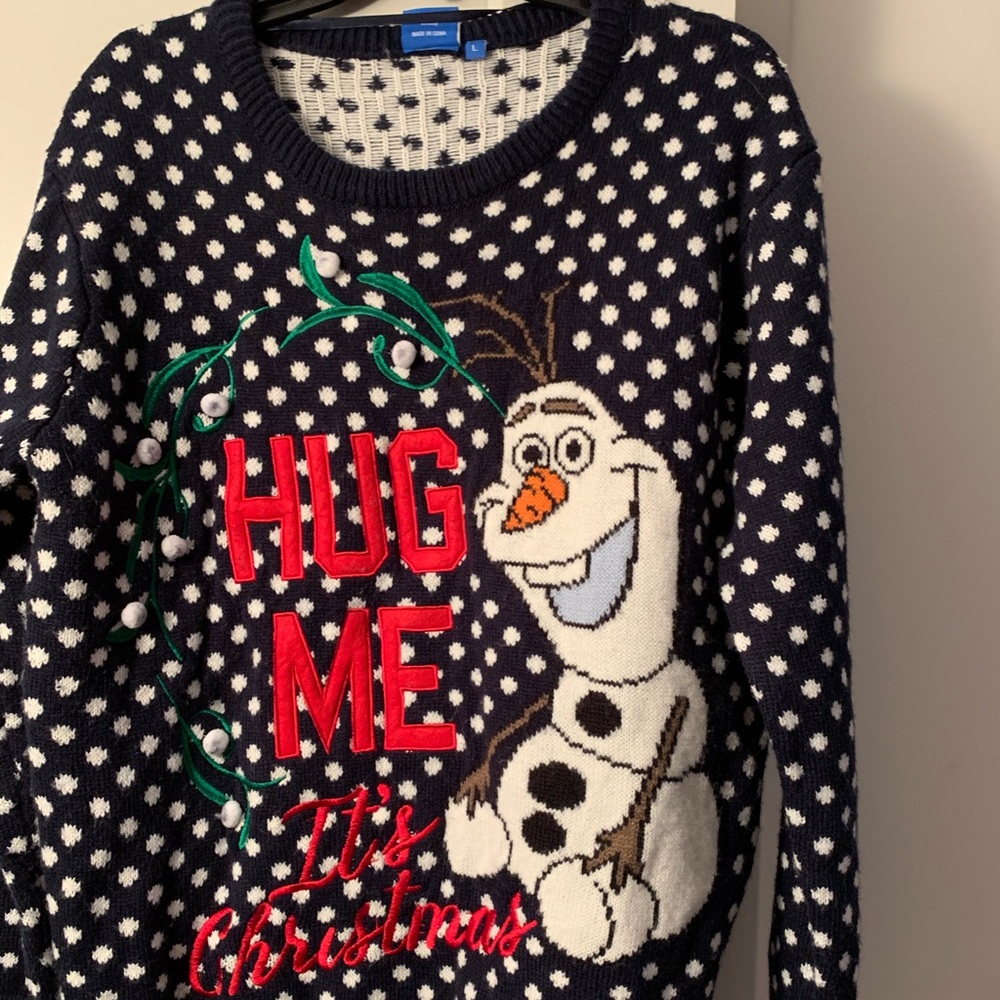 Women’s Disney Olaf Sweater Size Large